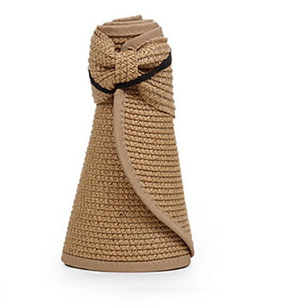 Chapeau à visière d'été pour femmes - Khaki - Ajustable (du 54 au 59) | La boutique du chapeau