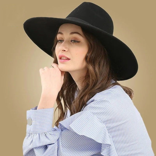 Chapeau automne en feutre - Noir - M (56 - 58cm) | La boutique du chapeau