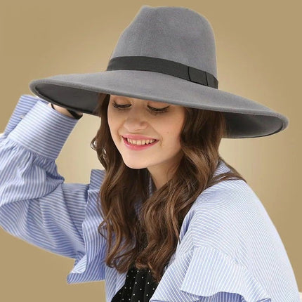 Chapeau automne en feutre - Gris - M (56 - 58cm) | La boutique du chapeau