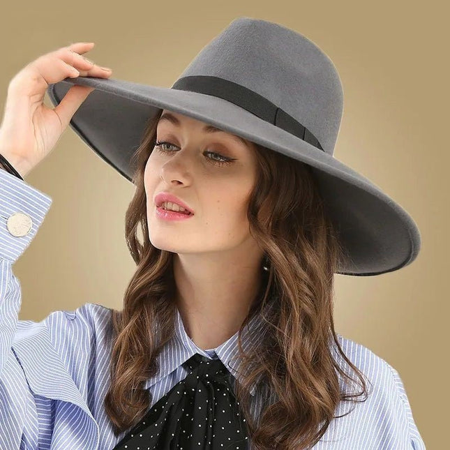 Chapeau automne en feutre - Gris - M (56 - 58cm) | La boutique du chapeau