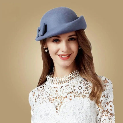 Chapeau automne en laine - Bleu - M (56 - 58cm) | La boutique du chapeau