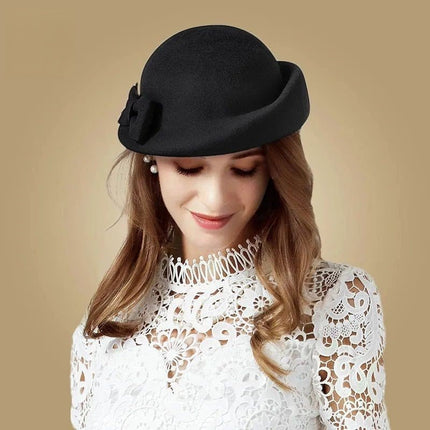 Chapeau automne en laine - Noir - M (56 - 58cm) | La boutique du chapeau