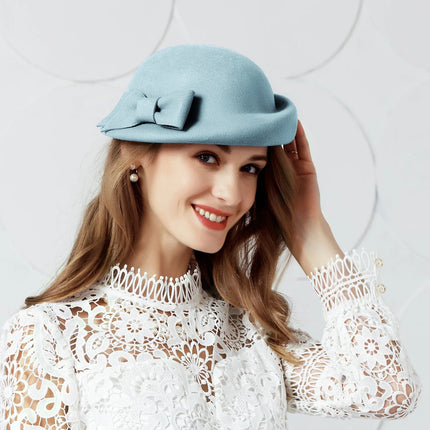 Chapeau automne en laine - Bleu ciel - M (56 - 58cm) | La boutique du chapeau