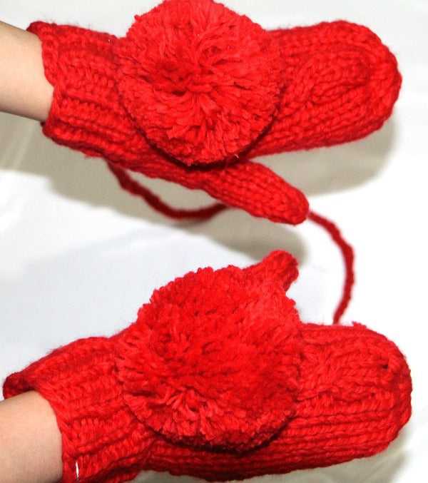 Chapeau avec écharpe et gants - Rouge - Adulte | La boutique du chapeau