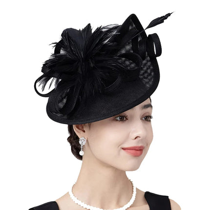Chapeau Bibi Cocktail - Bleu marine - | La boutique du chapeau