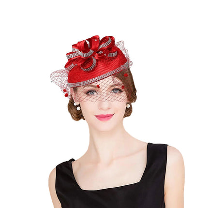 Chapeau Bibi Couture - Rouge - Taille unique | La boutique du chapeau