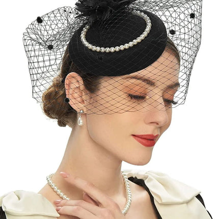 Chapeau Bibi Dentelle - Noir - | La boutique du chapeau