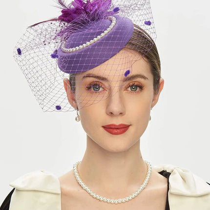 Chapeau Bibi Dentelle - Violet - | La boutique du chapeau