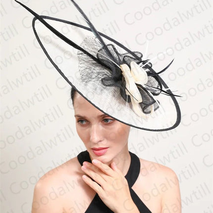 Chapeau Bibi Élégant - Rouge/noir - | La boutique du chapeau