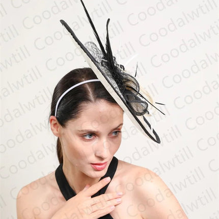 Chapeau Bibi Élégant - Rouge/noir - | La boutique du chapeau