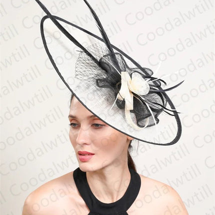 Chapeau Bibi Élégant - Rouge/noir - | La boutique du chapeau