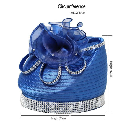 Chapeau Bibi Exquis - Bleu marine - 56 - 58cm | La boutique du chapeau