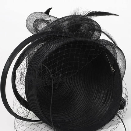 Chapeau Bibi Gala - Noir - M (56 - 58cm) | La boutique du chapeau
