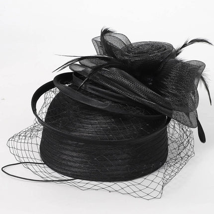 Chapeau Bibi Gala - Noir - M (56 - 58cm) | La boutique du chapeau