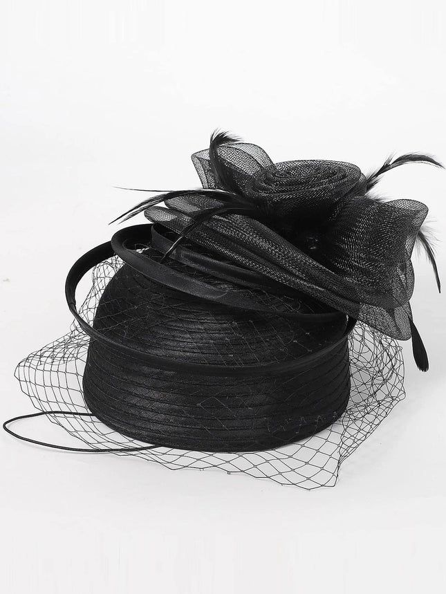Chapeau Bibi Gala - Noir - M (56 - 58cm) | La boutique du chapeau