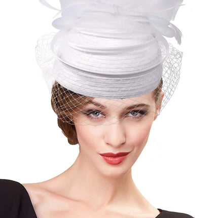 Chapeau Bibi Gala - Blanc - M (56 - 58cm) | La boutique du chapeau