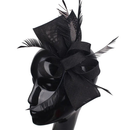 Chapeau Bibi Plumes - Noir - | La boutique du chapeau
