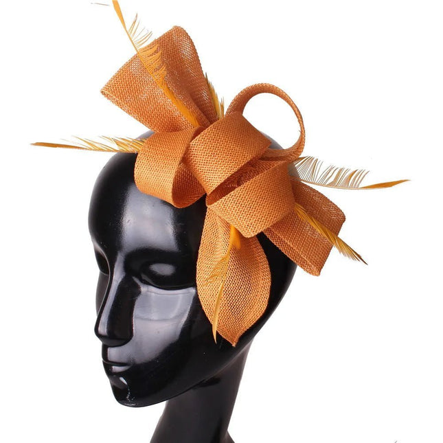 Chapeau Bibi Plumes - Or - | La boutique du chapeau