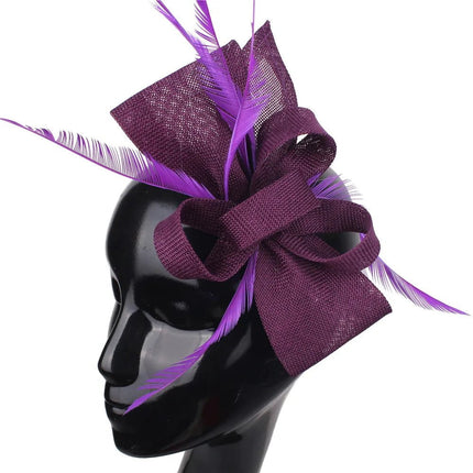 Chapeau Bibi Plumes - Violet - | La boutique du chapeau