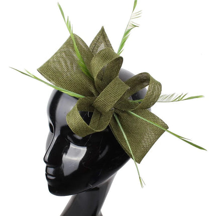 Chapeau Bibi Plumes - Vert 2 - | La boutique du chapeau