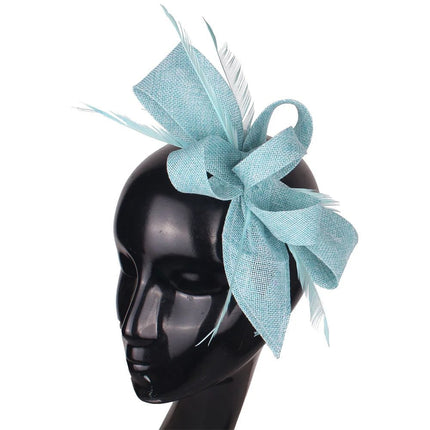 Chapeau Bibi Plumes - Turquoise - | La boutique du chapeau