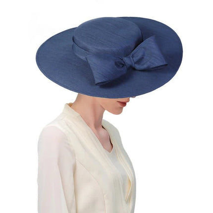 Chapeau Bibi Satin - Bleu marine - 56 to 58cm | La boutique du chapeau