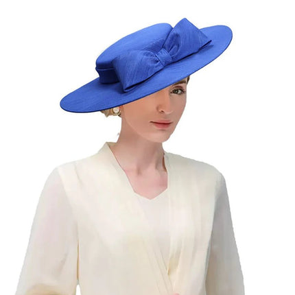 Chapeau Bibi Satin - Bleu - 56 to 58cm | La boutique du chapeau
