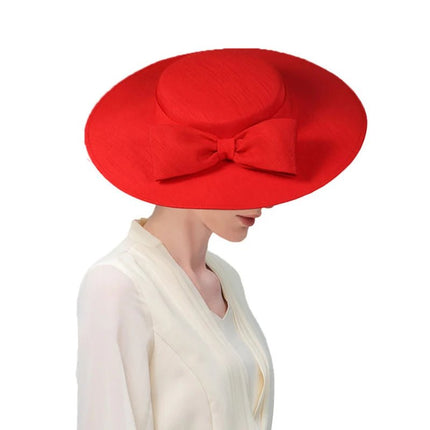 Chapeau Bibi Satin - Rouge - 56 to 58cm | La boutique du chapeau