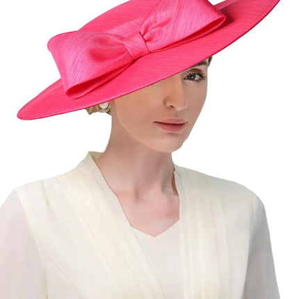 Chapeau Bibi Satin - Rose/rouge - 56 to 58cm | La boutique du chapeau
