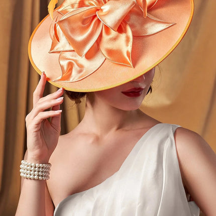 Chapeau Bibi Soie - Orange - | La boutique du chapeau