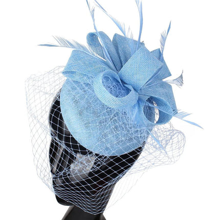 Chapeau Bibi Soirée - Bleu clair - | La boutique du chapeau