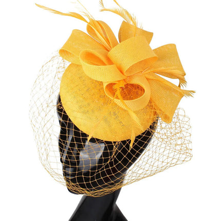 Chapeau Bibi Soirée - Jaune - | La boutique du chapeau