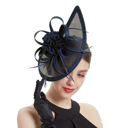 Chapeau Bibi Soirée - Marine - | La boutique du chapeau