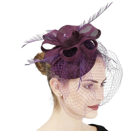 Chapeau Bibi Soirée - Violet - | La boutique du chapeau