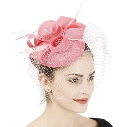 Chapeau Bibi Soirée - Rose 2 - | La boutique du chapeau