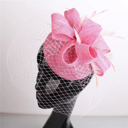Chapeau Bibi Soirée - Rose - | La boutique du chapeau