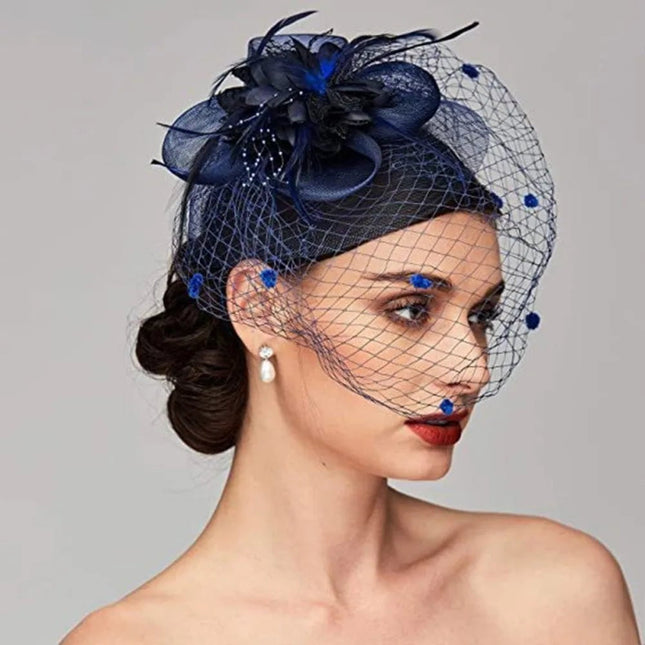 Chapeau Bibi Vintage - Bleu marine - | La boutique du chapeau