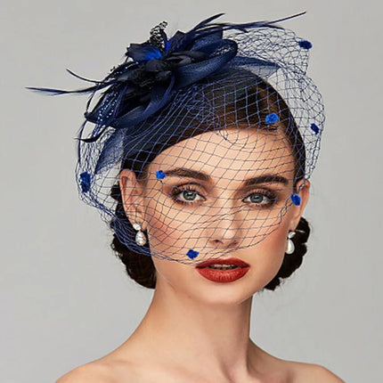 Chapeau Bibi Vintage - Bleu marine - | La boutique du chapeau
