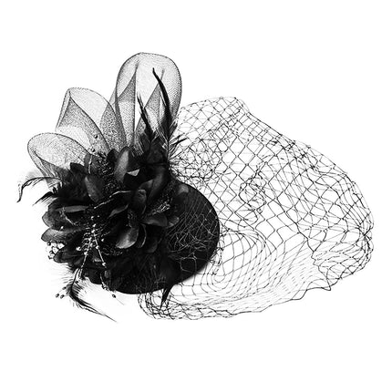 Chapeau Bibi Voilette - Noir - Taille unique | La boutique du chapeau