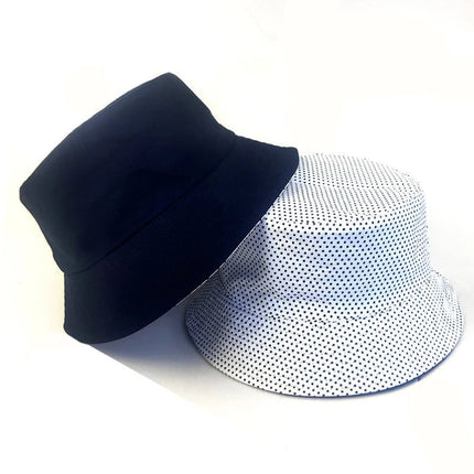 Chapeau bob classique - Bob à pois bleu marine - M (56 - 58cm) | La boutique du chapeau