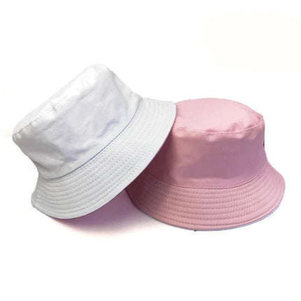 Chapeau bob classique - Blanc/rose - M (56 - 58cm) | La boutique du chapeau