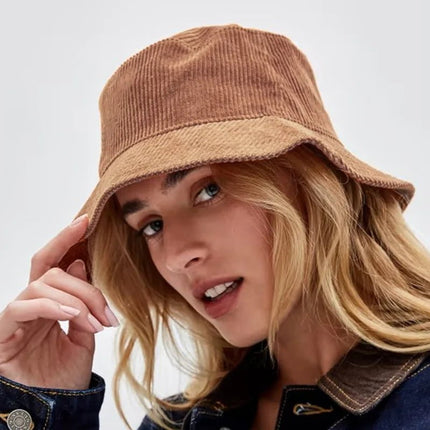 Chapeau bob en coton - kaki - M (56 - 58cm) | La boutique du chapeau