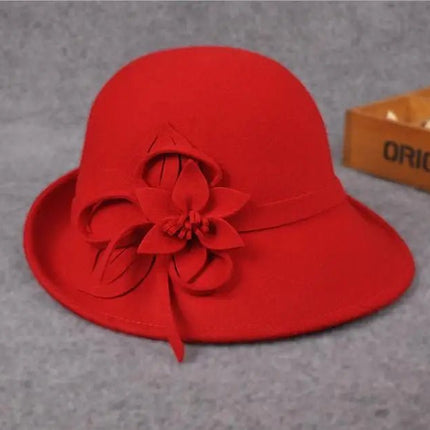 Chapeau cloche - Rouge - M (56 - 58cm) | La boutique du chapeau
