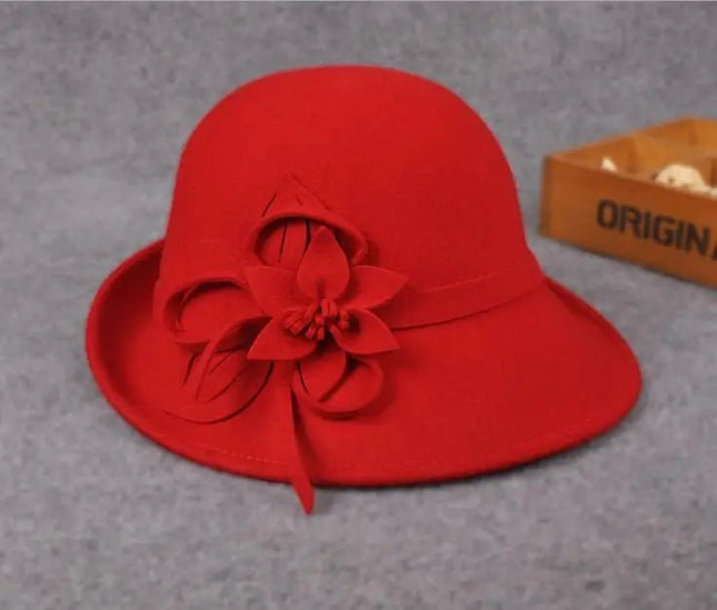 Chapeau cloche - Rouge - M (56 - 58cm) | La boutique du chapeau