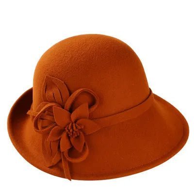 Chapeau cloche - Orange - M (56 - 58cm) | La boutique du chapeau