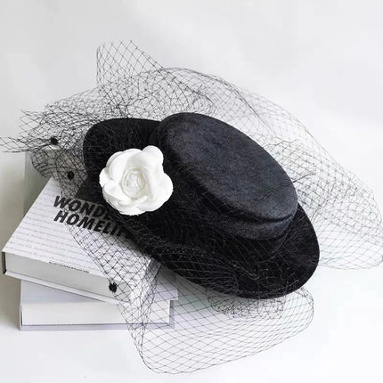 Chapeau cloche avec ruban en satin - Noir 2 - M (56 - 58cm) | La boutique du chapeau