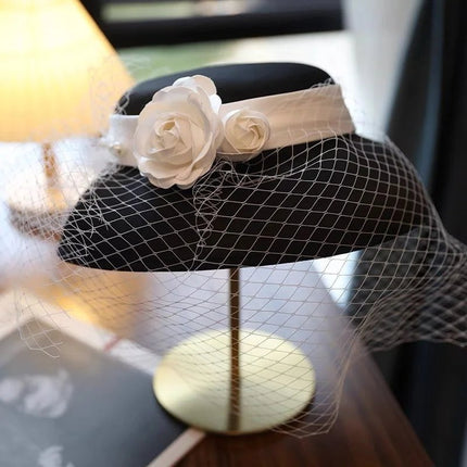 Chapeau cloche avec ruban en satin - Noir 1 - M (56 - 58cm) | La boutique du chapeau