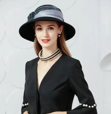 Chapeau cloche élégant pour femme - Gris - M (56 - 58cm) | La boutique du chapeau
