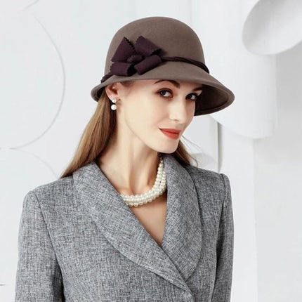 Chapeau cloche en feutre - Noir - M (56 - 58cm) | La boutique du chapeau