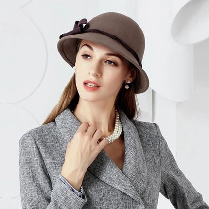 Chapeau cloche en feutre - Noir - M (56 - 58cm) | La boutique du chapeau